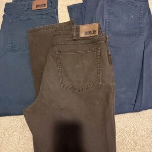 Duluth Trading Co. Navy and Dark Brown Pants
